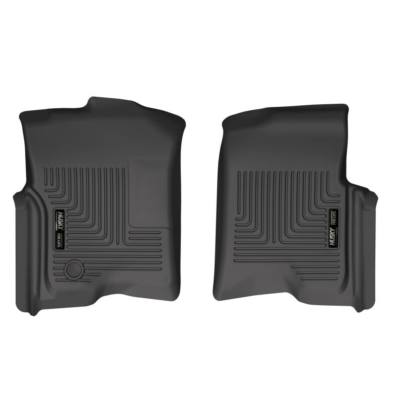 Ford F-150 Floor Mats - Front - Husky Liners - WeatherBeater - Black - `04-`08